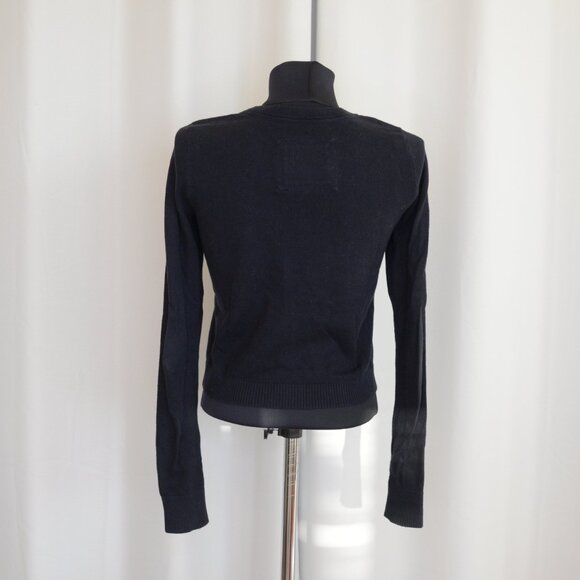 Vintage Y2K Abercrombie & Fitch Ruffle Lace Babydoll Cardigan Sweater Sz S - Picture 4 of 9